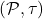 (\mathcal P, \tau)