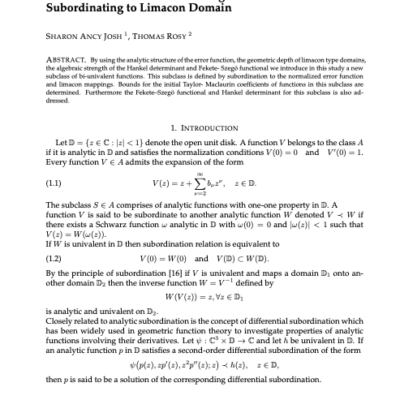 Bi-Univalent Functions Involving Error Function Subordinating to Limacon Domain