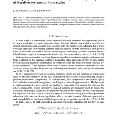 Multiple positive solutions to n-component coupled system of iterative systems on time scales