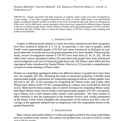 On Wiener Indices of Parikh Word Representable Graphs